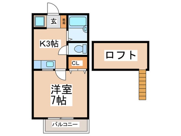 ハウスつくしんぼⅡの物件間取画像